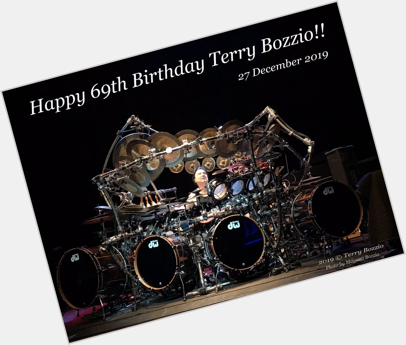 Happy 69th Birthday!
Terry Bozzio was born 27 December in 1950.  