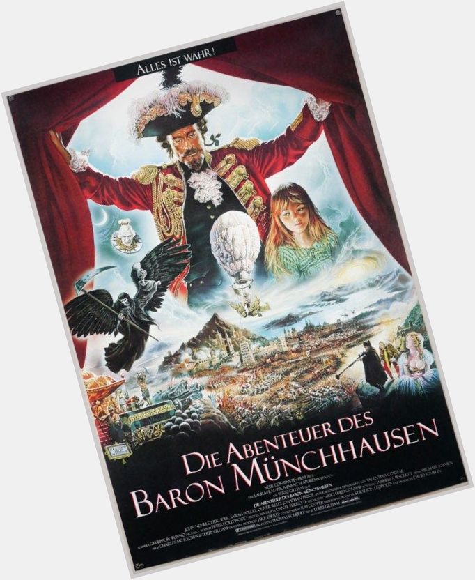 Happy Birthday Terry Gilliam - THE ADVENTURES OF BARON MUNCHAUSEN - German release poster - 1988 