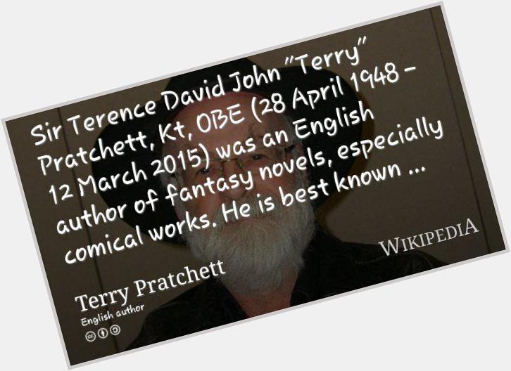 Happy birthday to the late \"Terry Pratchett\", raise a pint today! on 