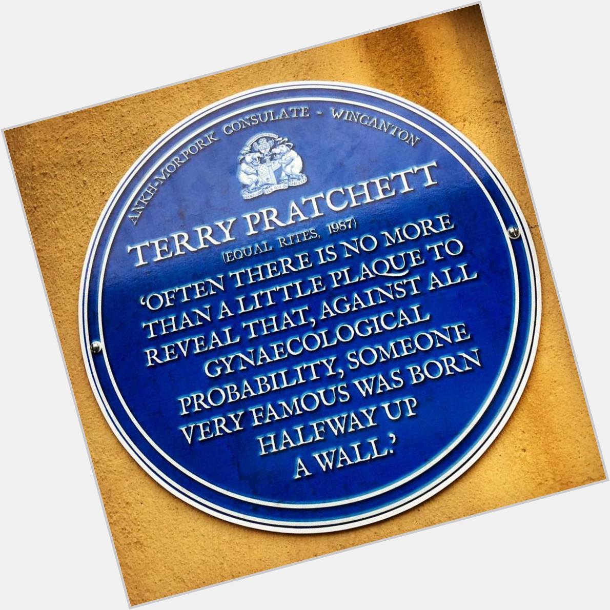 Happy 71st birthday, Sir Terry Pratchett. You are missed 