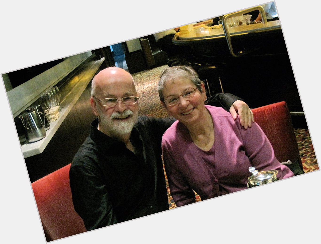 Happy birthday to Terry Pratchett - we had breakfast together in Seattle on his very last visit, 8 years ago 