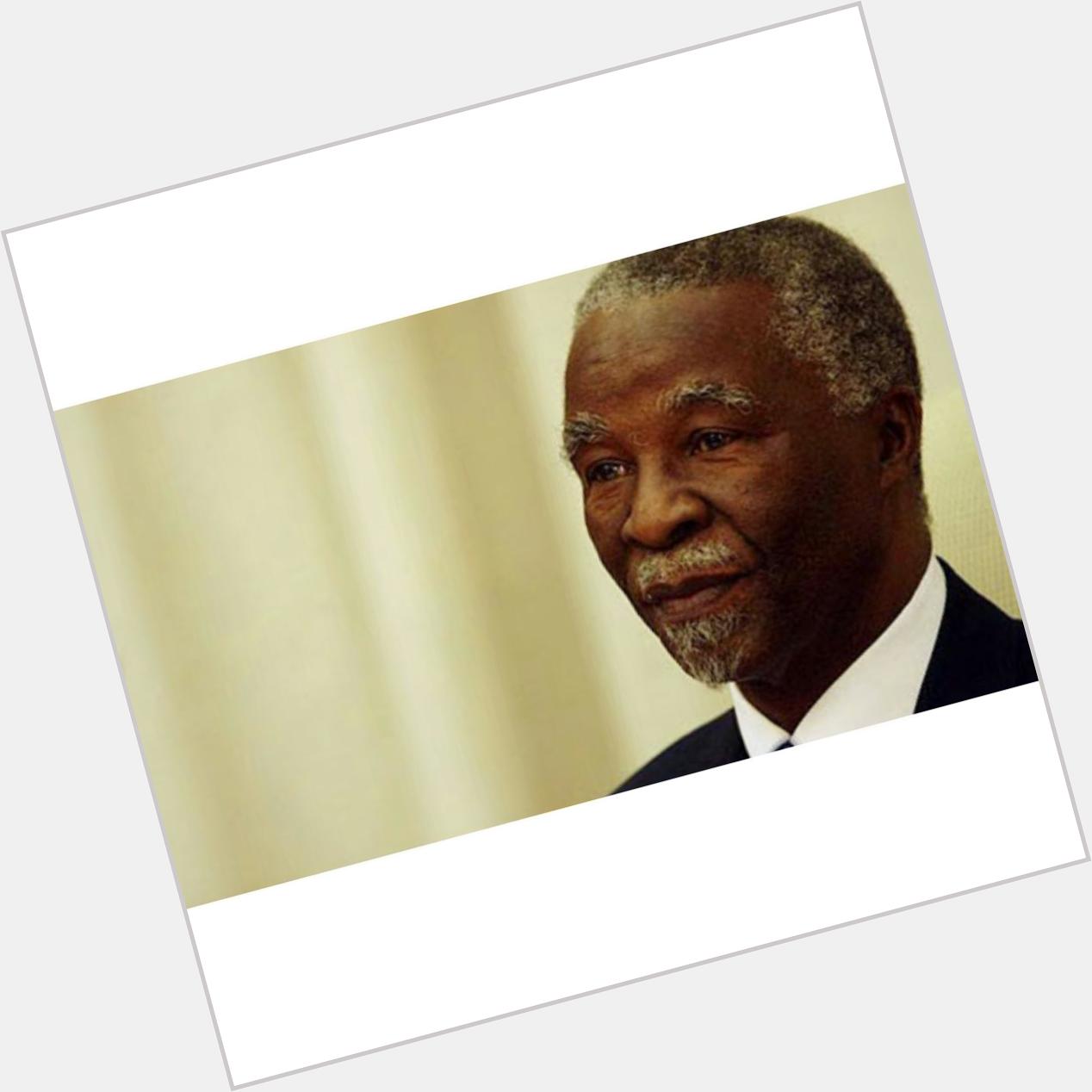Happy birthday to our former President Thabo Mbeki. 