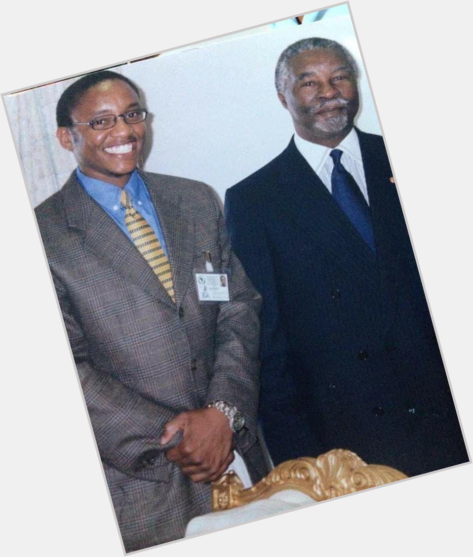 Happy birthday former President Thabo Mbeki. 
(Pic: Sirte, Libya circa 2000) 