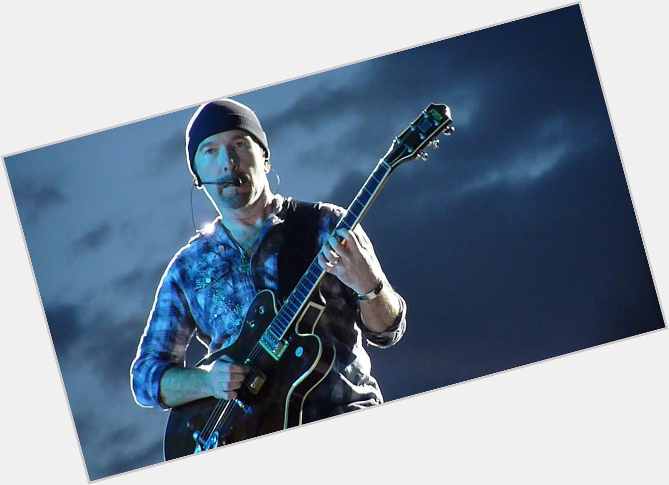 Happy birthday to The Edge, born on 8th Aug 1961, guitarist, singer, songwriter with U2,  