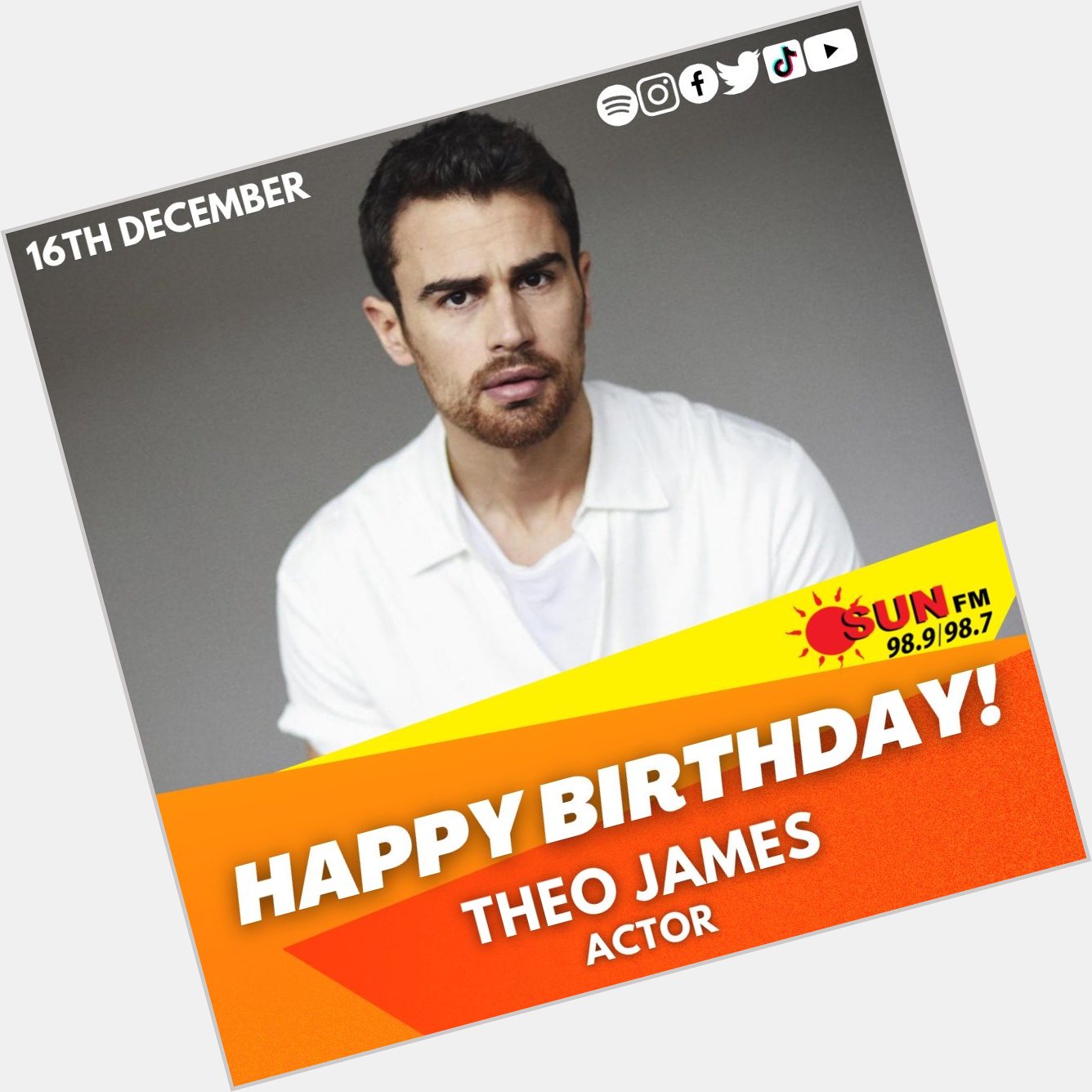 Happy Birthday to Theo James      
