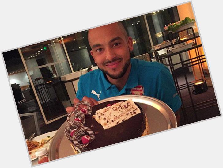 Theo Walcott shows off cake from Arsenal team-mates on Instagram as Mesut via 