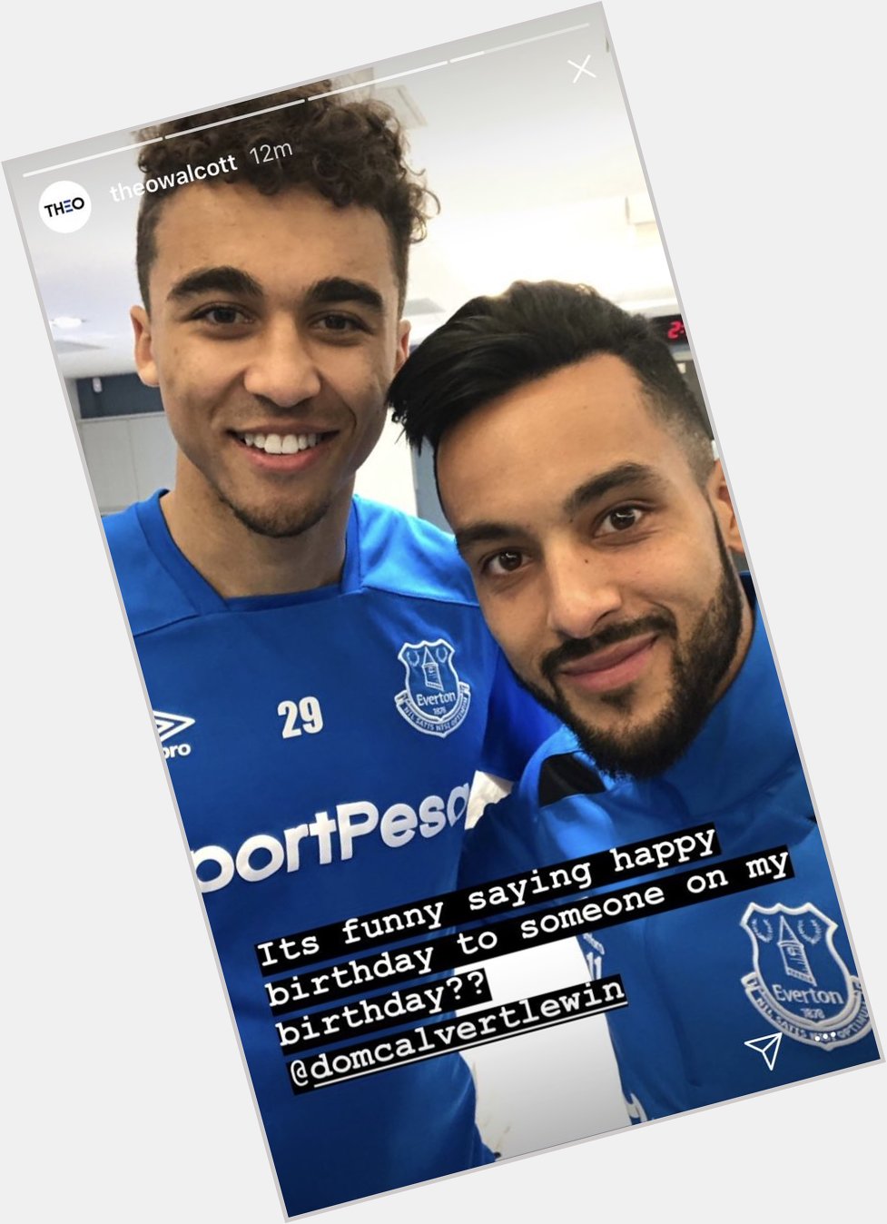 Theo Walcott s latest Instagram story post wishing DCL a happy birthday  