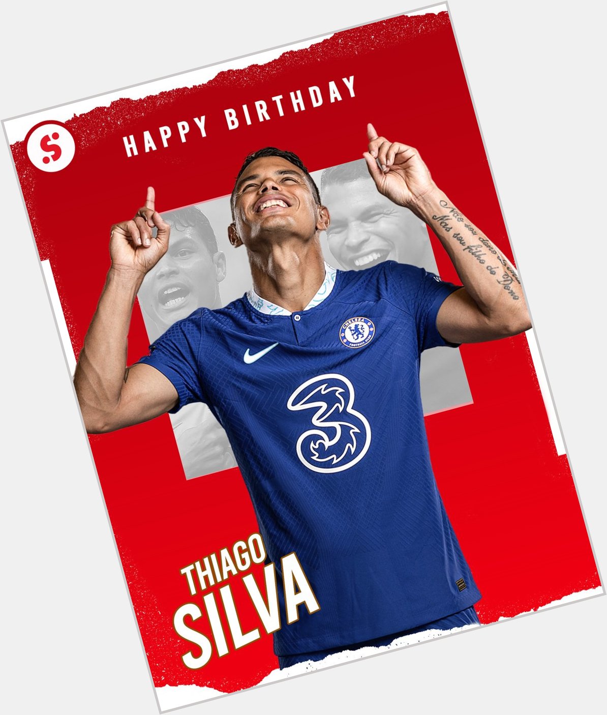 Happy birthday to Thiago Silva, who turns 3  8  today!      