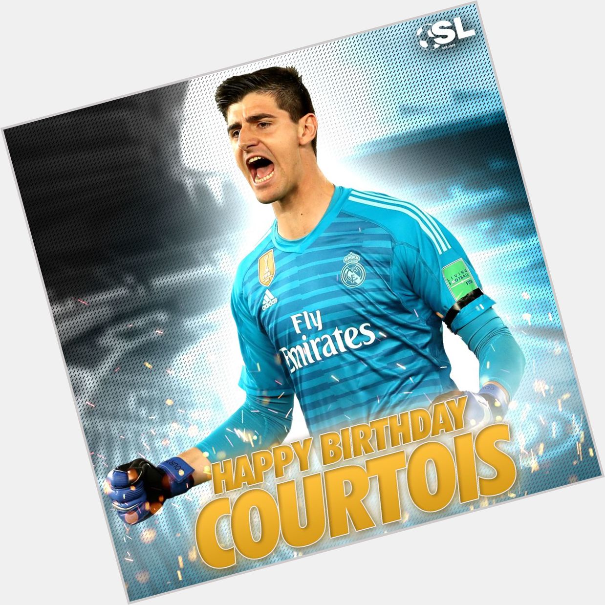 Happy Birthday to Real Madrid goalkeeper, Thibaut Courtois! 
