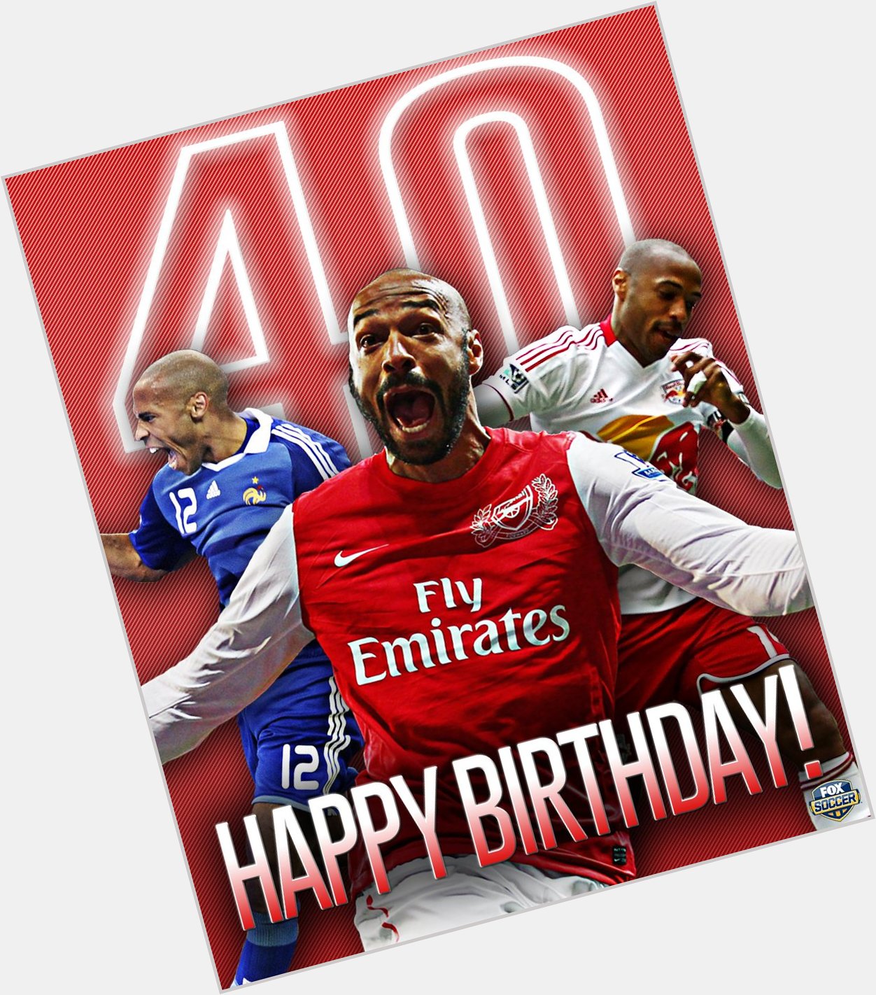 Happy 40th birthday to Thierry Henry, Arsenal\s and the French national team\s all-time top scorer.

What a legend. 