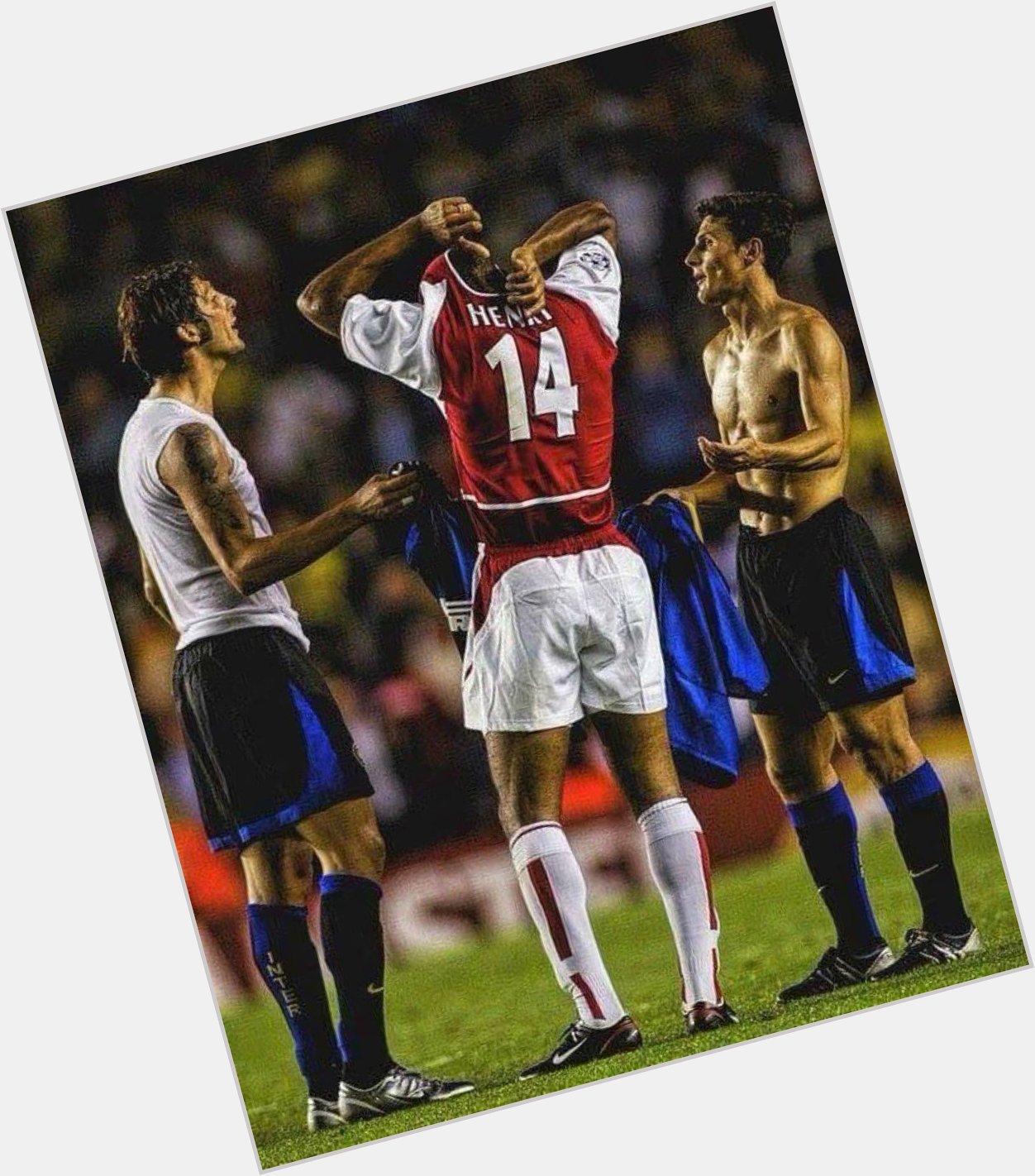 Happy 44th Birthday, Thierry Henry Never forget the day that two legends fought to swap shirts with him 