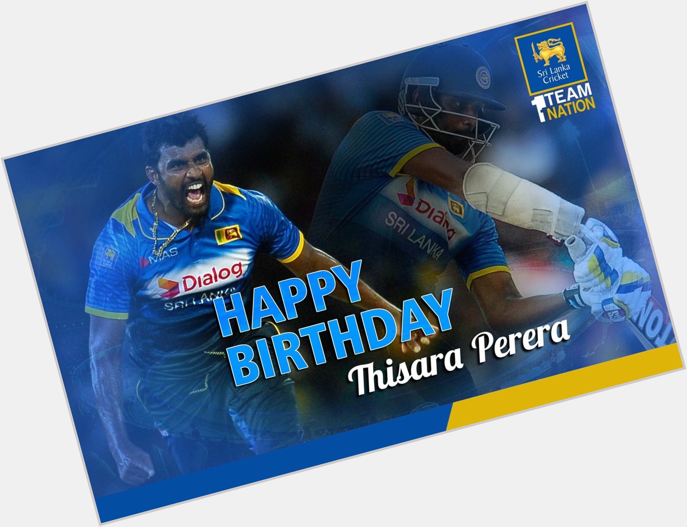 Happy Birthday to all-rounder Thisara Perera, who has 3,519 runs and 231 wickets across all formats for his country! 