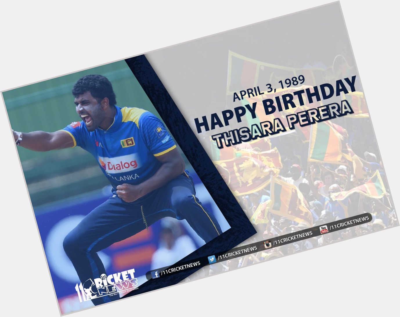 Happy Birthday \"Thisara Perera\" He turns 33 today 