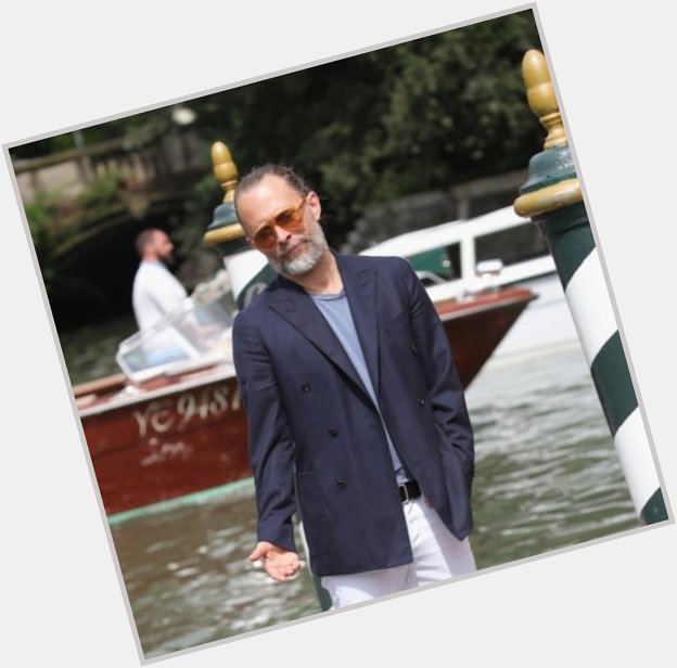 A very happy 50th birthday to Thom Yorke, Venice fashion icon and gondolier 