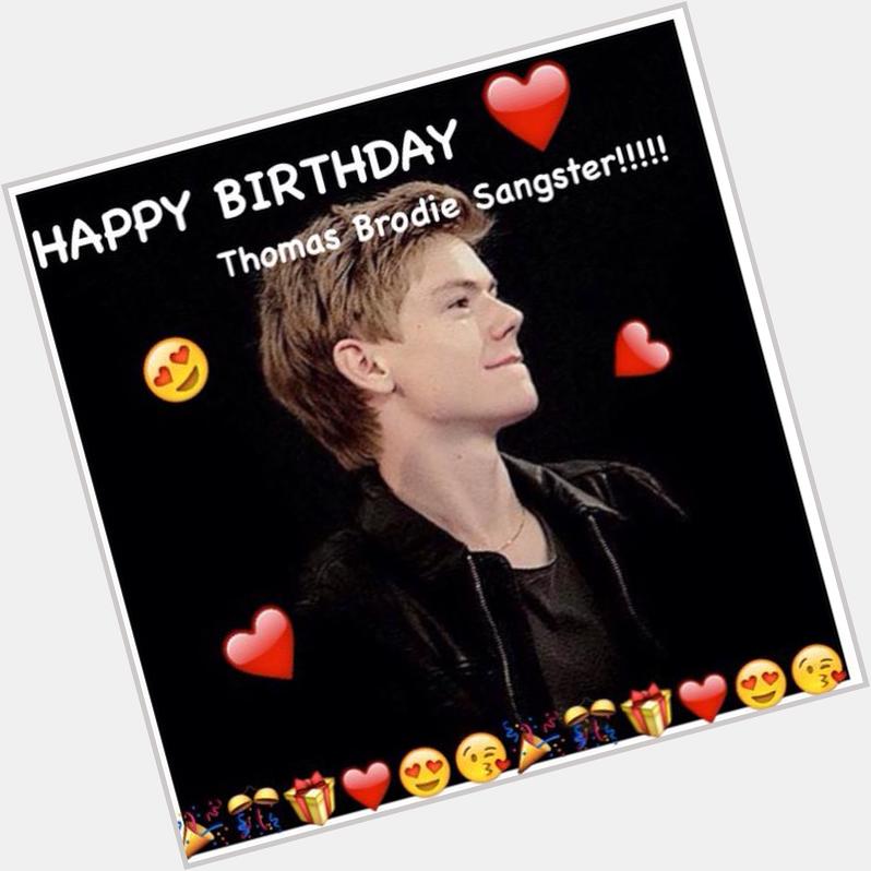 HAPPY BIRTHDAY THOMAS BRODIE SANGSTER!Your a great actor!YOUR TURNING 25!Your the best newt anyone could ever be!    