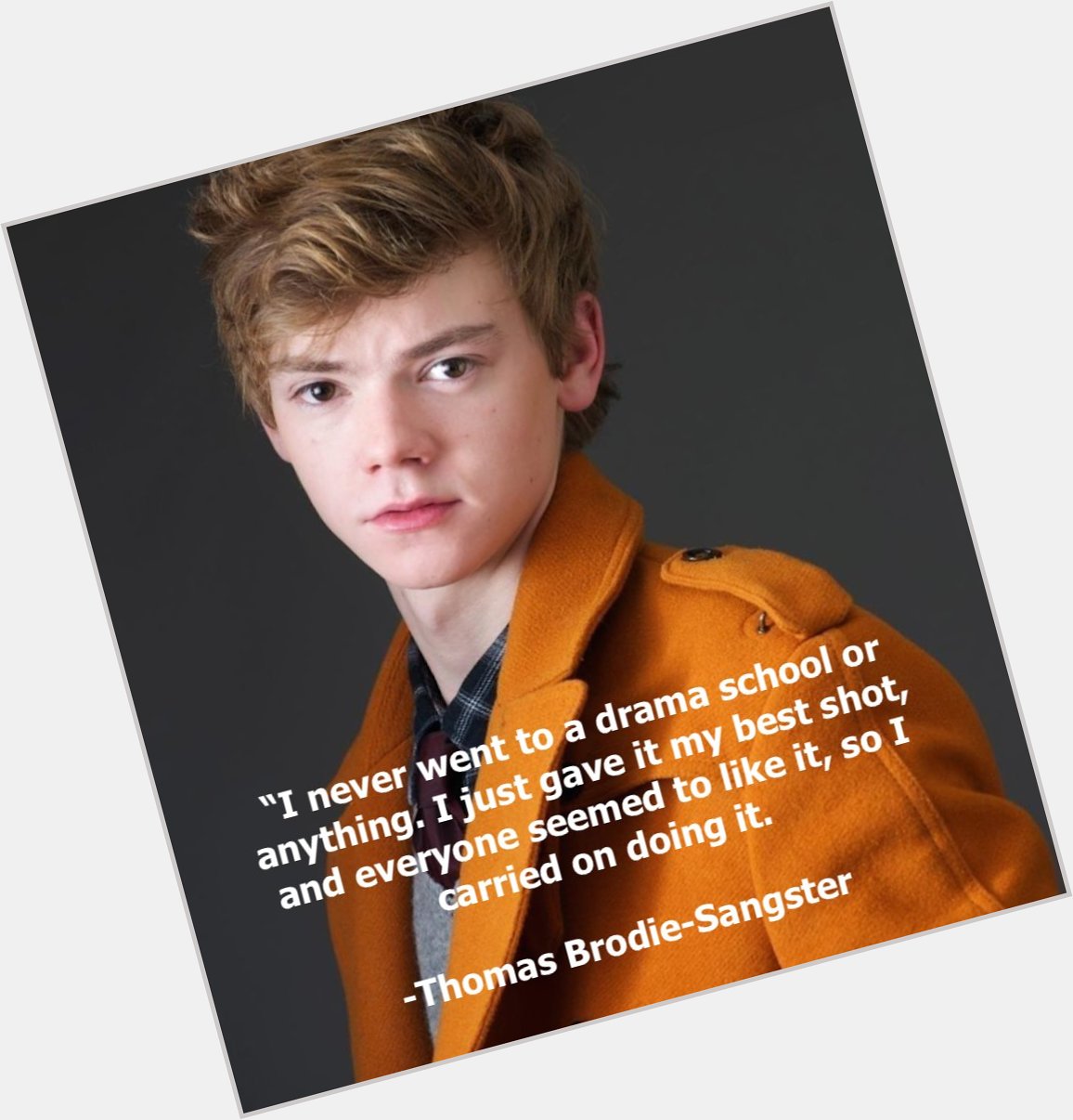 Every Actor has their own path! Happy birthday Thomas Brodie-Sangster from Cast It Talent!  