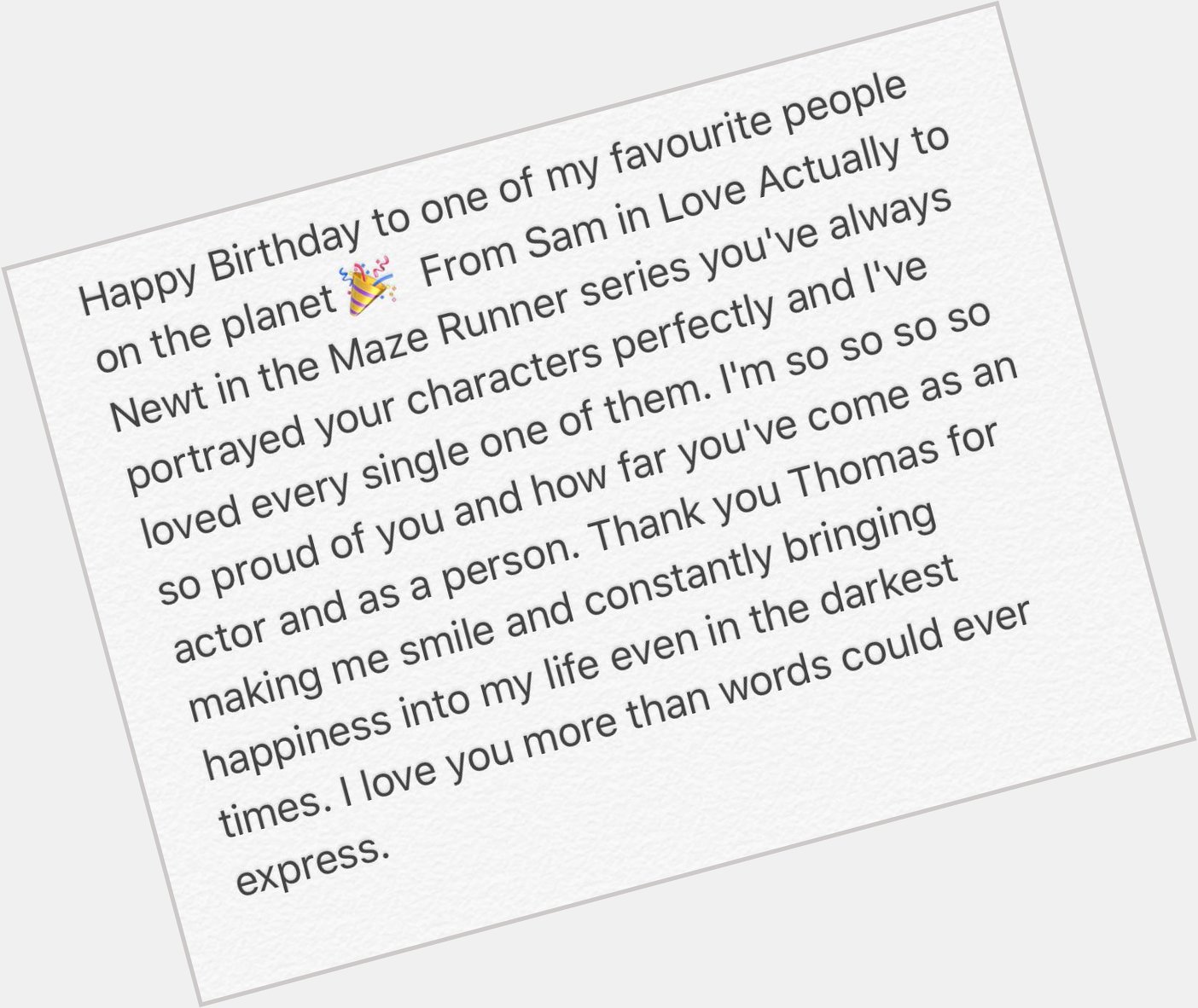 Happy 28th Birthday Thomas Brodie Sangster I love you more than anything 