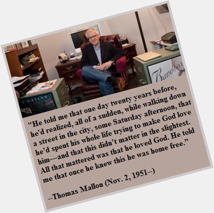 Happy birthday, Thomas Mallon! 