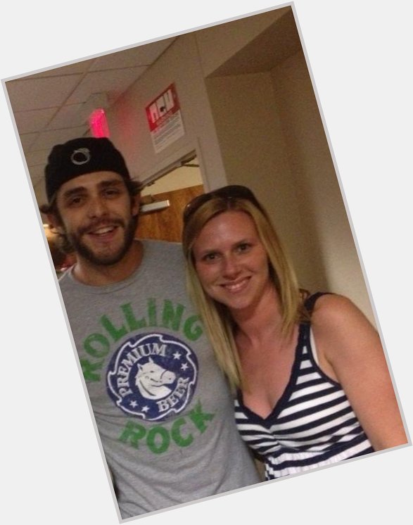 Happy 30th birthday to Thomas Rhett , here with Rackley Roofing s Michelle Boykin. (2013) 