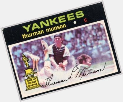 Happy birthday to Thurman Munson. No HOF plaque but definitely some HOF cardboard. 