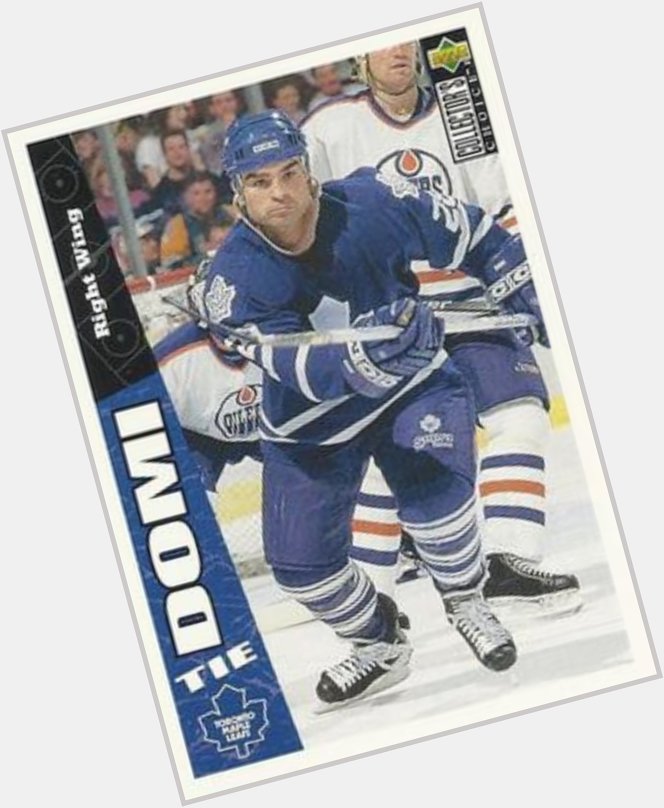 Happy birthday to Max Domi\s father, Tie Domi who turns 49 today.  