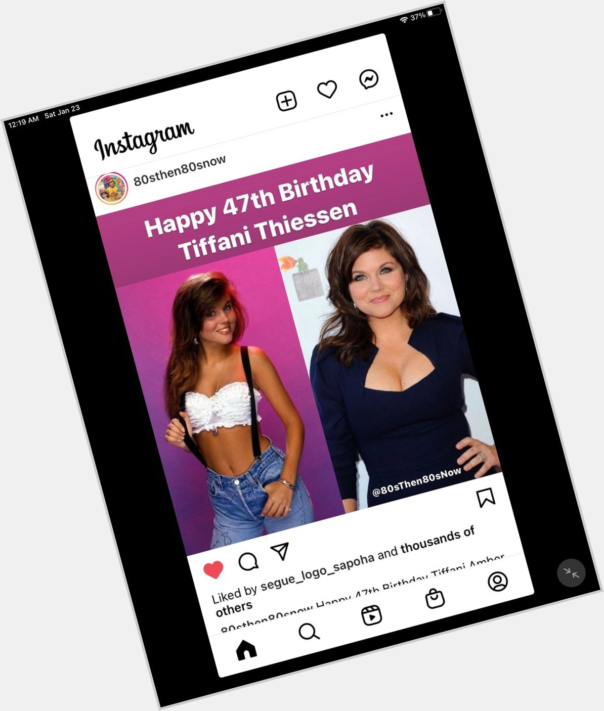 Happy Birthday Tiffani Thiessen! 47 and still sexy as hell! 
