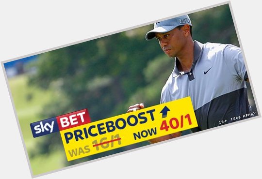 Happy 40th birthday to Tiger Woods, to celebrate we\ve got a special on him to win a Major >  