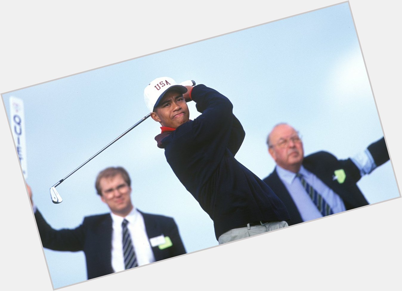 Before 14 major titles, he represented the USA in the 1995 Happy birthday to Tiger Woods! 