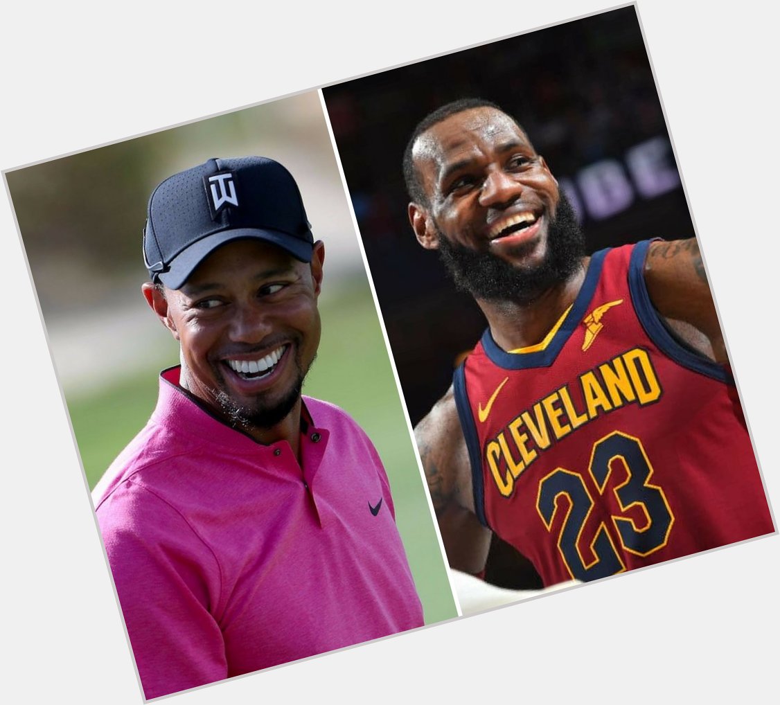 Happy birthday to Tiger Woods and Lebron James, two of the greatest American athletes of all time!    