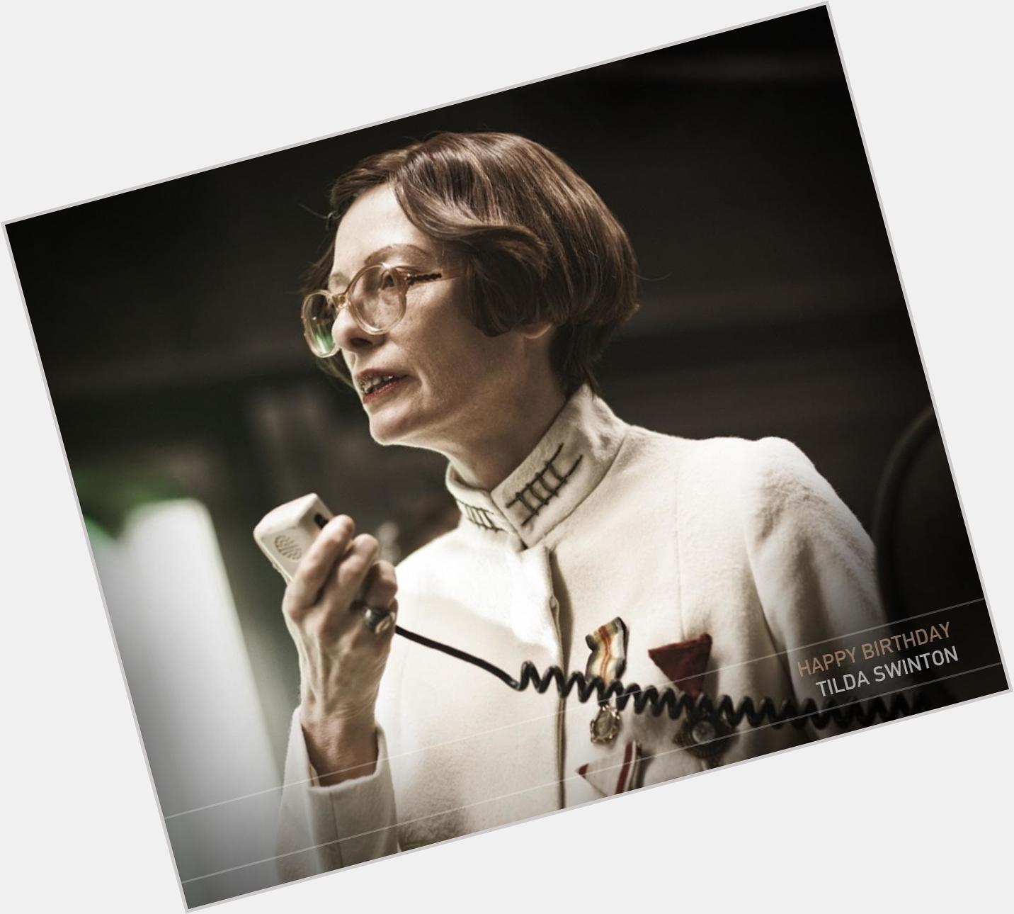 Happy Birthday, Tilda Swinton! You belong at the front. 
Check out today:  