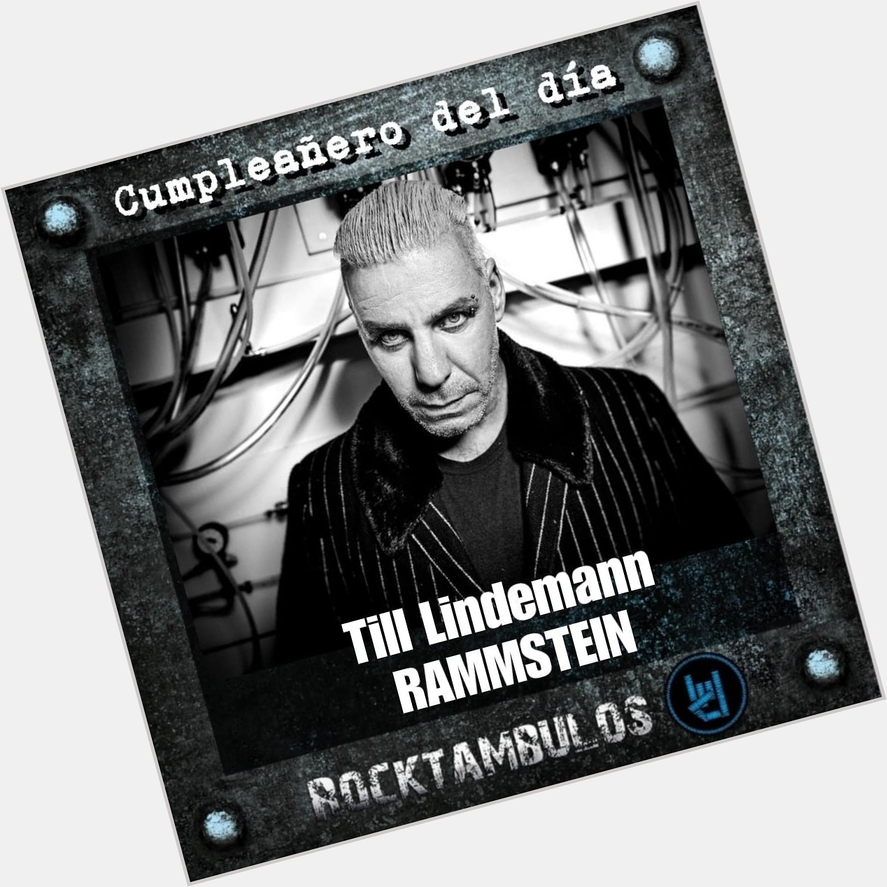 Hoy celebramos el cumpleaños del gran Till Lindemann Happy birthday Till 