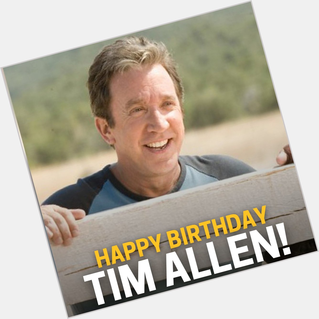 Happy birthday!! Do you have a favorite Tim Allen role? 
