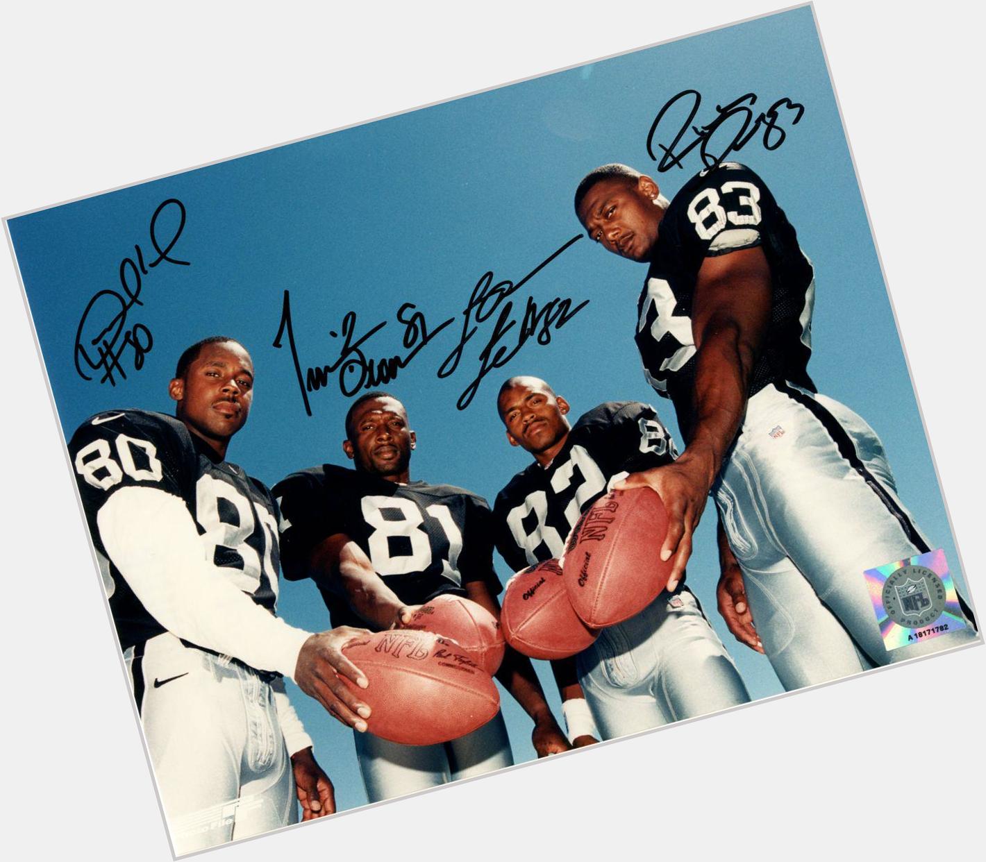 Happy Birthday Rickey Dudley! Please enjoy this picture of him with Desmond Howard, Tim Brown and James Jett! 