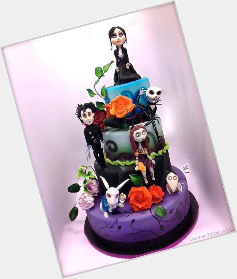  I\m a huge Tim Burton fan. So I love this cake. Happy Birthday. 