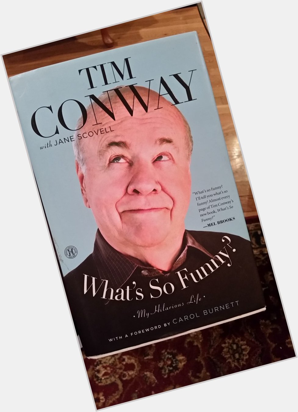 Happy birthday, Tim Conway! One of the funniest people around, and this is one of the funniest books I\ve read. 