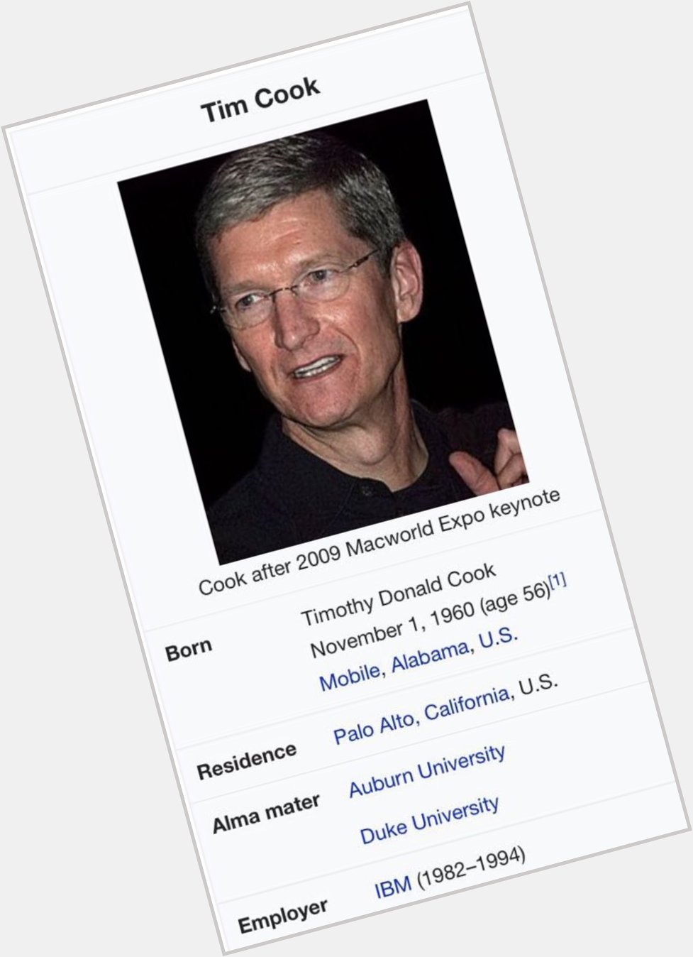 Wish u a many many happy returns of the day ...Happy birthday Apple CEO Tim Cook ...Always stay blessed.. 