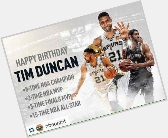 Happy Birthday Tim Duncan!. 