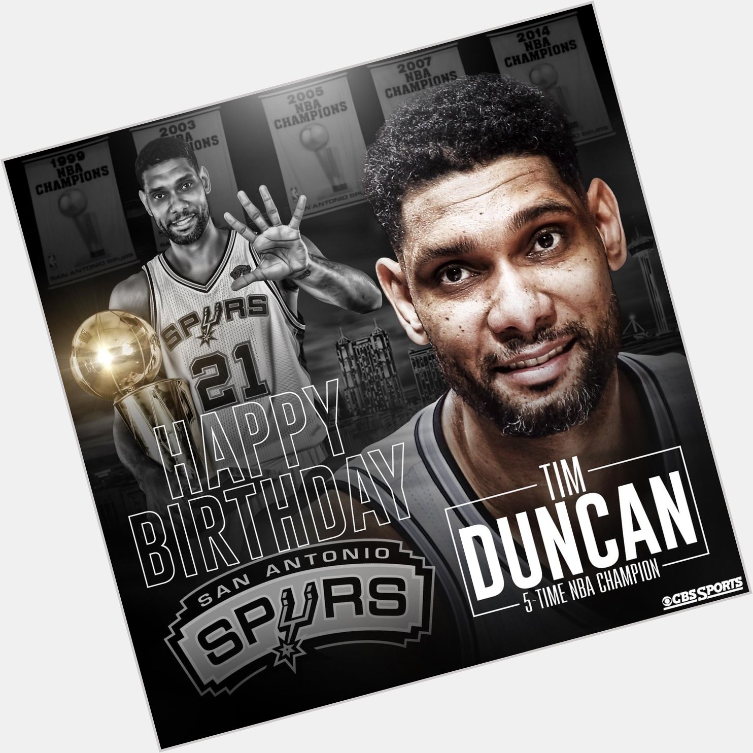 We all know Tim Duncan is ageless, but in human years he would be 39 today.

Happy birthday to the legend. 
