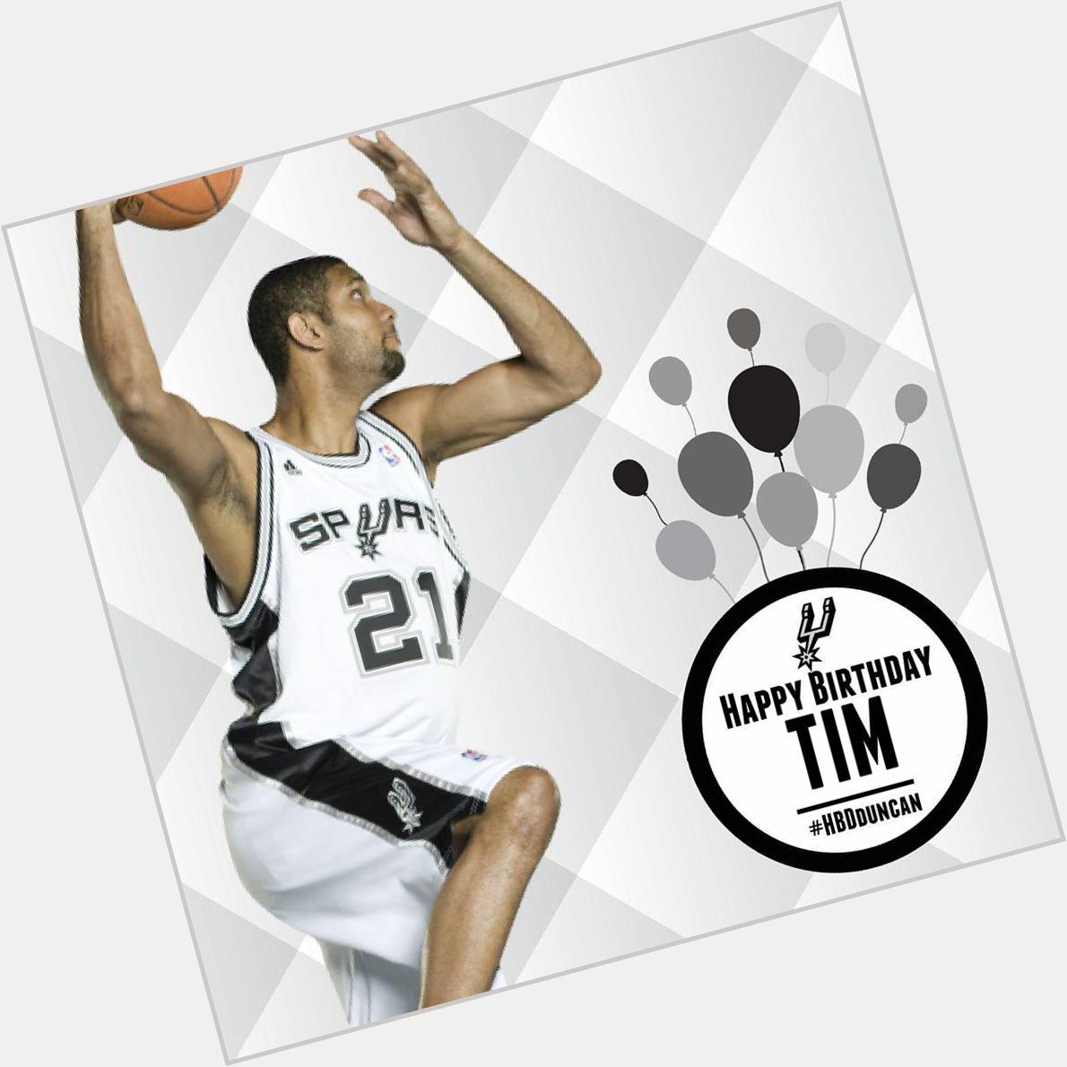 Happy birthday Tim Duncan! one of the greatest to ever play in the NBA   