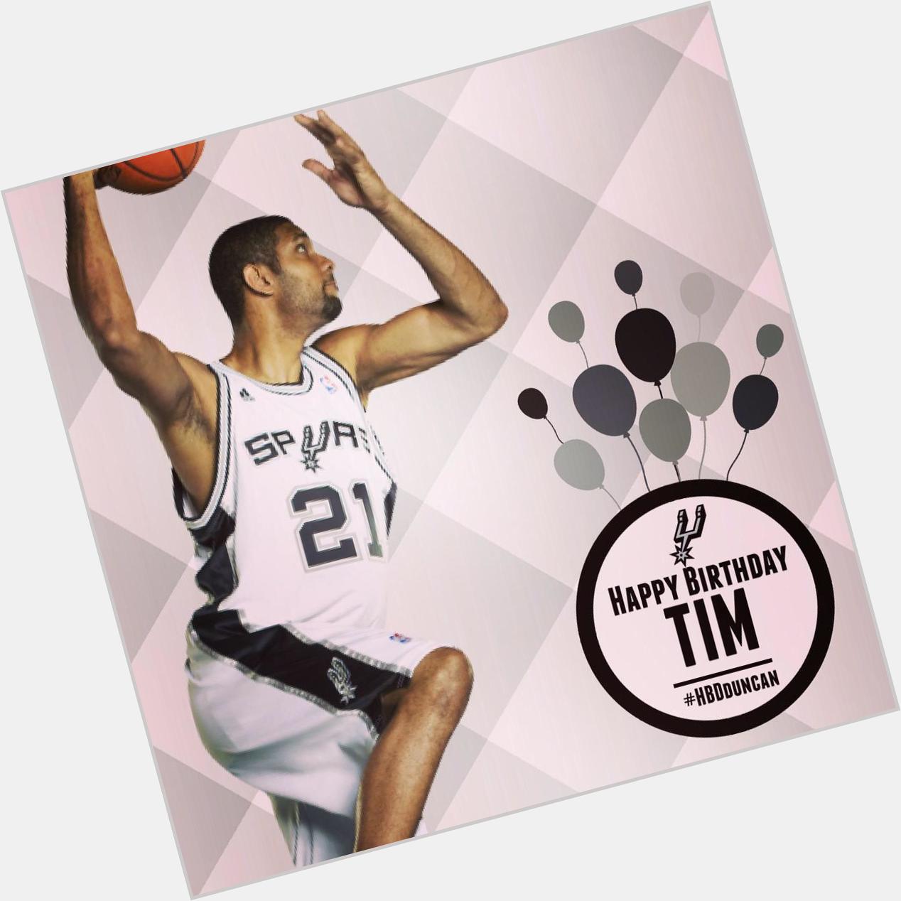 Happy Birthday to one of the best power forwards of all time, Tim Duncan 