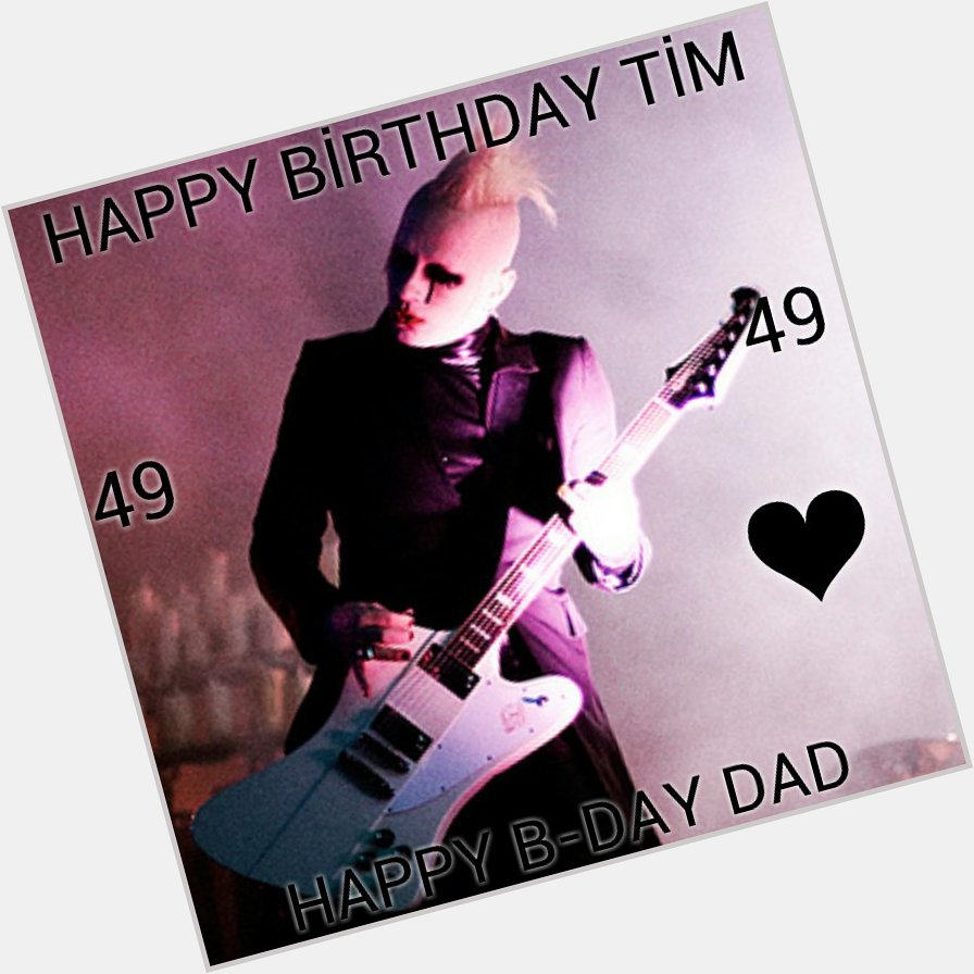 Happy birthday Tim !! I love you all with my heart You\re my idol And you\re very special to me  