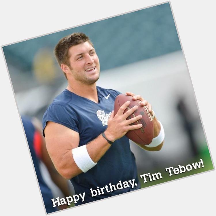 Double-tap to wish Tim Tebow a Happy Birthday! by nfl  