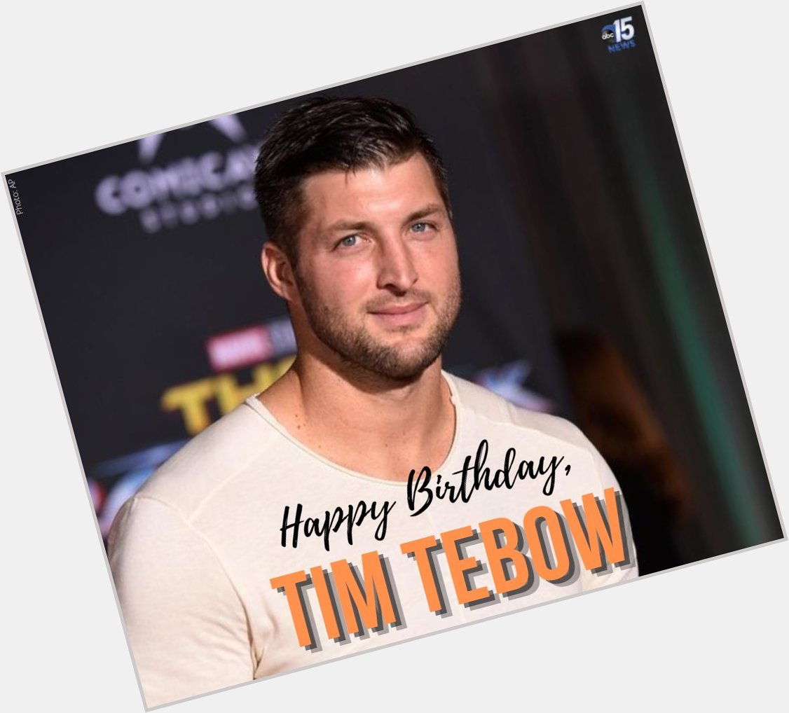 HAPPY BIRTHDAY, TIM TEBOW! The Heisman-winning quarterback turns 35 today! 

 