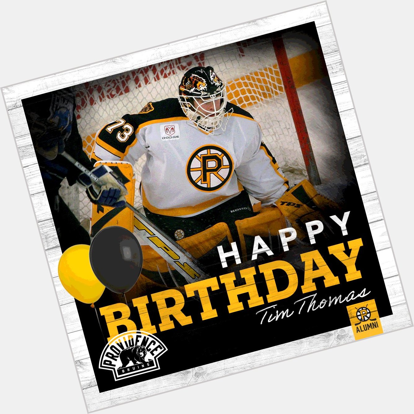 Join us in wishing a happy birthday to P-Bruins alumni & All-Time Team Member Tim Thomas! 