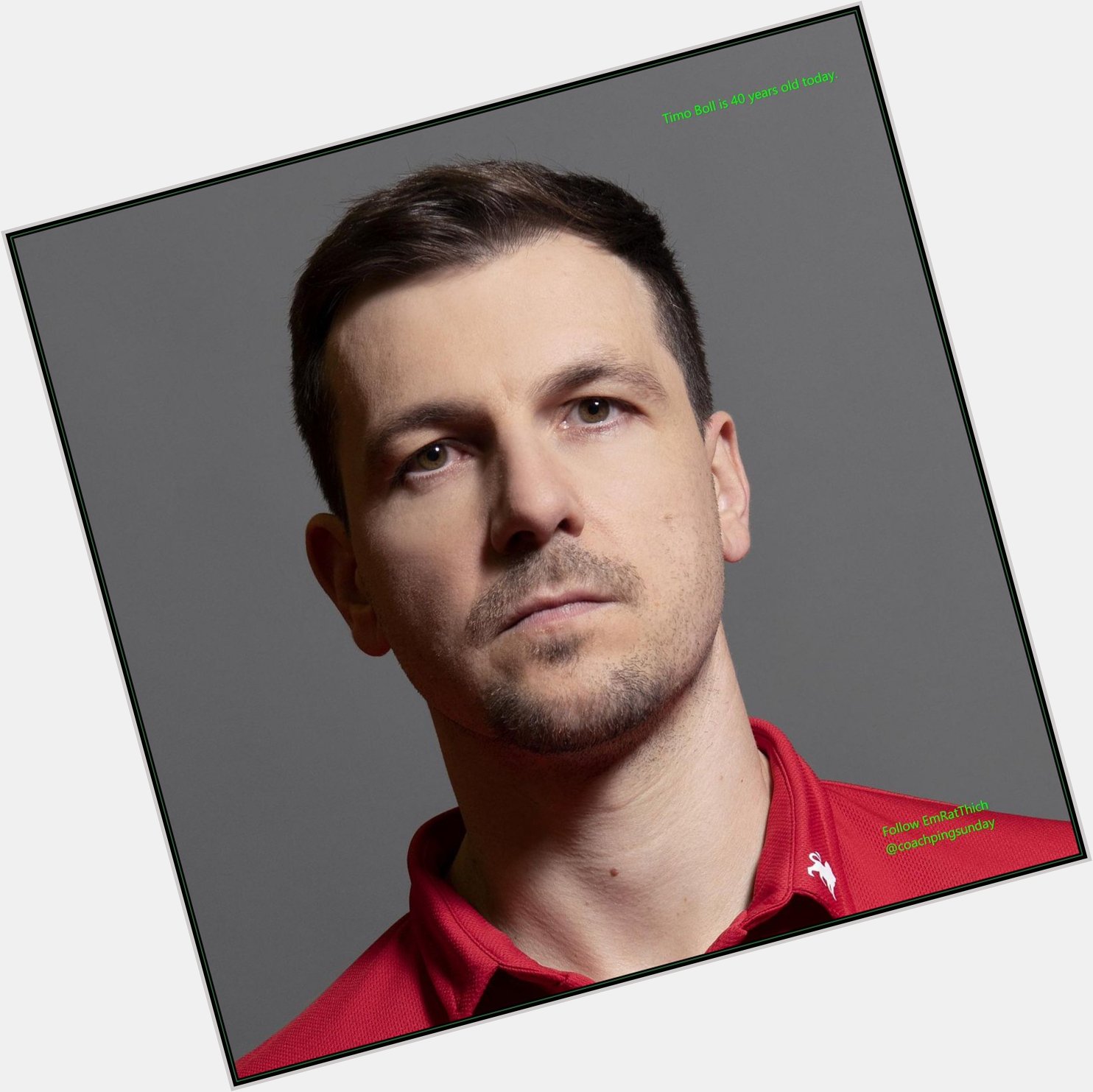 Happy Birthday, the legend Timo Boll. He turns 40 today.  
