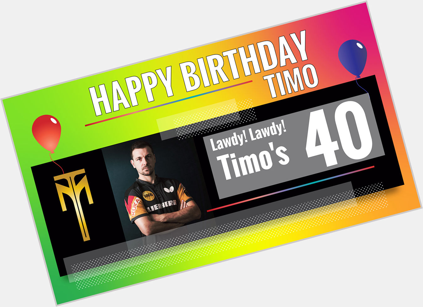 Happy Birthday Timo Boll!    