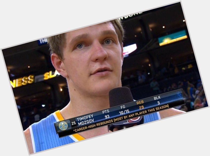 Happy birthday to Timofey Mozgov! The only man who could drop 93 points on 15 FGA. 