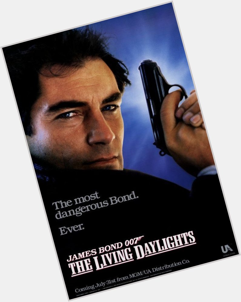 Still my favorite Bond poster. Ever. 

Happy birthday, Timothy Dalton. 
