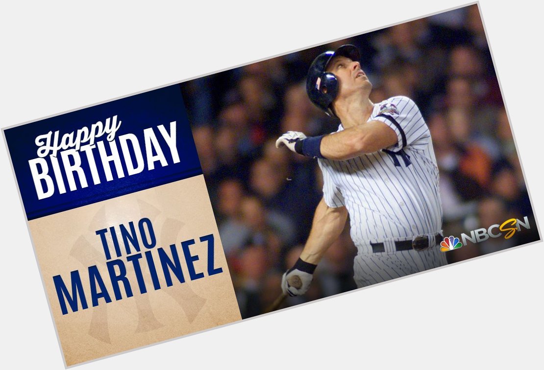 Happy Birthday to 4X World Series Champion, Tino Martinez! 