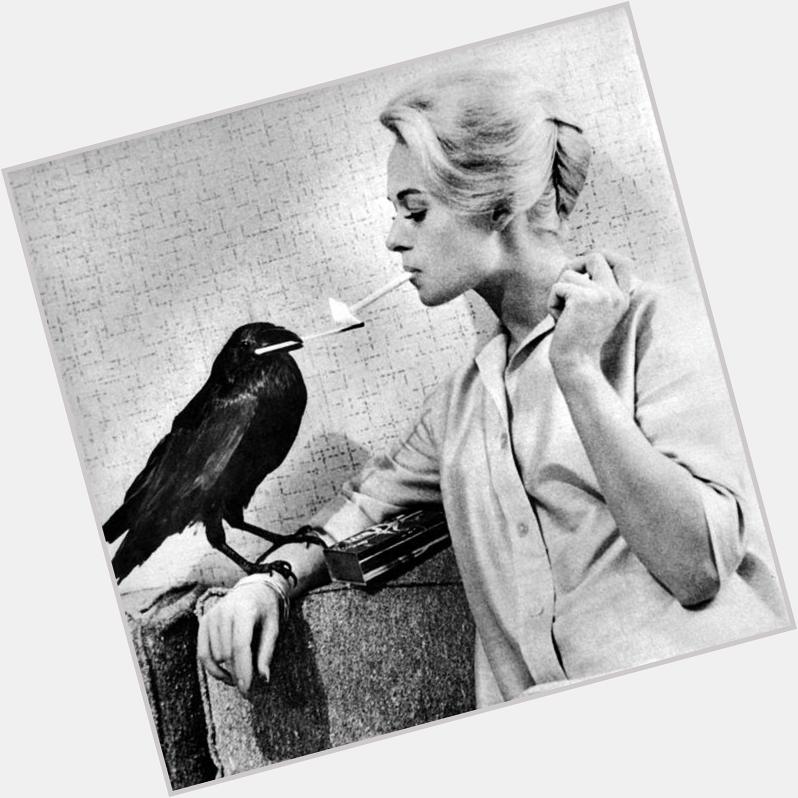 Happy Birthday, Tippi Hedren! (January 19, 1930) 
Tippi & \"Buddy\" in a promo pic for \The Birds\ in \Look\ magazine. 